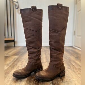 Ross & Snow Women’s Elena Shearling Waterproof Over the Knee Boots